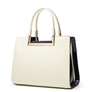 Sac à main pour femmes en cuir verni brillant et lisse