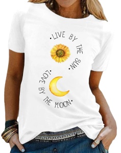 T-shirt  imprimé à col rond