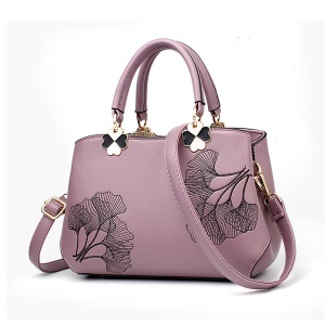 Sac à main pour femmes en cuir avec broderie