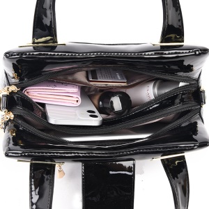 Sac à main femme motif crocodile  en cuir PU , logo kangourou