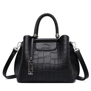 Sac à main pour femme en cuir composite avec poignée tressée