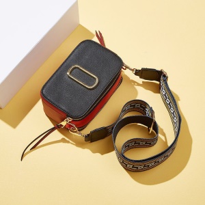 Sac à bandoulière en cuir synthétique pour femmes multicolores