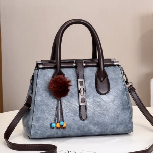 sac à main pour femme à grande capacité en cuir PU crocodile et pendentif vintage
