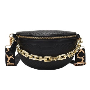 Sac à bandoulière pour femmes en forme de boulette en cuir avec rayures de carreaux