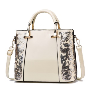 Sac à dame verni et brodé à paillettes Résistantes a la friction