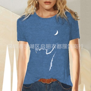 T-shirt femme à col rond