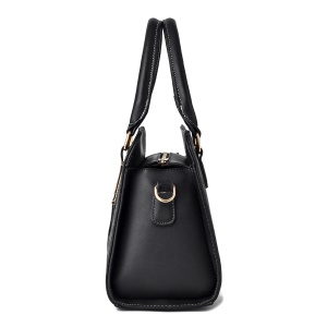Sac à main en cuir  bicolore à grande capacité