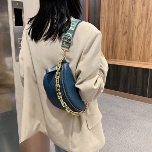 Sac à bandoulière pour femmes en forme de boulette en cuir avec rayures de carreaux
