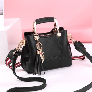 Sac à bandoulière pour les femmes Pendentif chat simple PU cuir