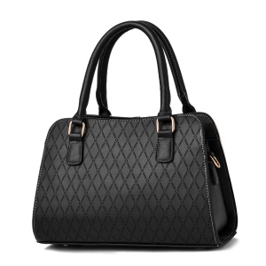 Sac à main en cuir  bicolore à grande capacité