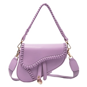 Sac à bandoulière femme en forme de selle PU cuir vintage