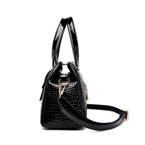 Sac à main femme motif crocodile  en cuir PU , logo kangourou