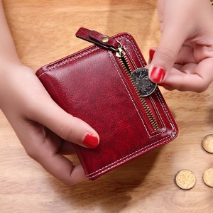 Portefeuille femme en cuir