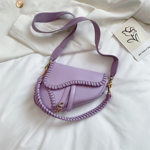 Sac à bandoulière femme en forme de selle PU cuir vintage
