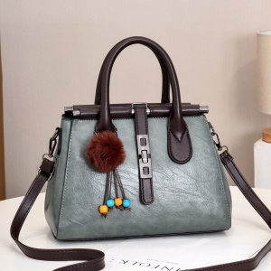 sac à main pour femme à grande capacité en cuir PU crocodile et pendentif vintage