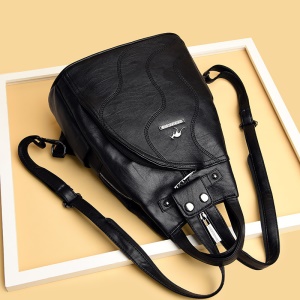 Sac à dos femme brodé en peau de mouton