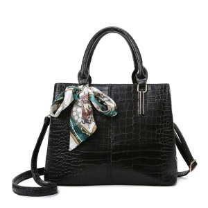 Sac à main pour femmes en cuir PU avec motif de pierre