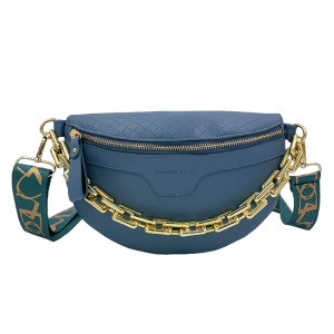 Sac à bandoulière pour femmes en forme de boulette en cuir avec rayures de carreaux