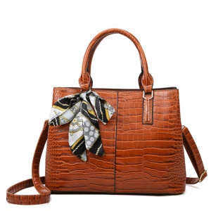 Sac à main pour femmes en cuir PU avec motif de pierre