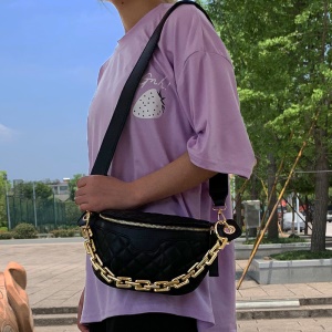 Sac à bandoulière  pour femme  en cuir Chaîne