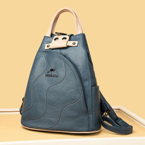 Sac à dos femme brodé en peau de mouton