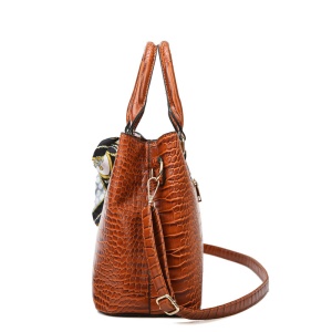 Sac à main pour femmes en cuir PU avec motif de pierre