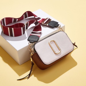 Sac à bandoulière en cuir synthétique pour femmes multicolores
