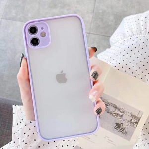 Étui silicone de téléphone Apple transparent givré