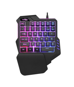 Clavier de jeu G92 à une main avec rétroéclairage couleur