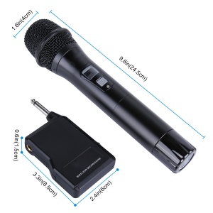 microphone à main sans fil à Fréquence réglable