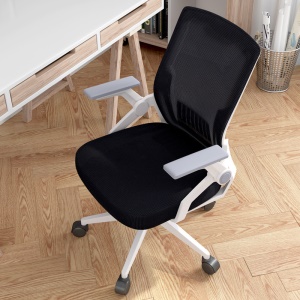 Chaise mobile pivotante élévatrice avec accoudoirs réglables, dossier en fibre synthétique ultra résistante