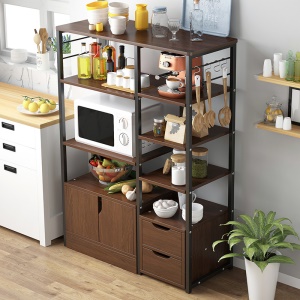 Etagère de rangement de cuisine multiniveau au sol