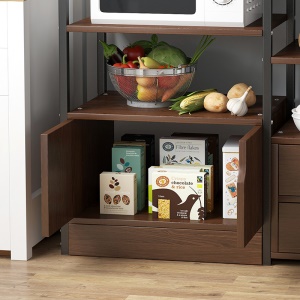 Etagère de rangement de cuisine multiniveau au sol