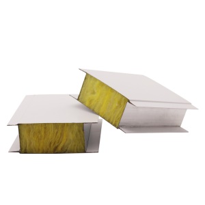 Planche sandwich ignifuge en couleur acier avec laine de verre 90㎡