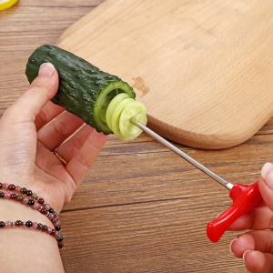 Trancheuse à découpe en spiral pour aliments fruits et légumes  en acier inoxydable