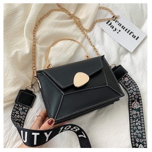 Sac à bandoulière en cuir synthétique pour femmes multicolores