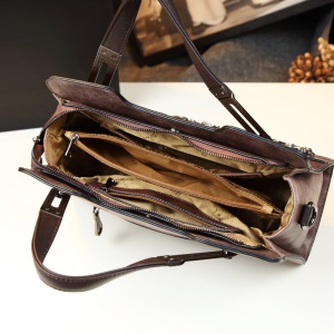 Sac à main pour femmes en cuir de vache avec diamant artificiel
