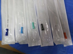 Cathéter urinaire médical en PVC jetable
