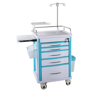 Chariot de soins infirmiers tiroirs multiples