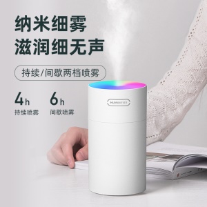 USB diffuseur de senteur et Humidificateur d'air portable è veilleuse led colorée