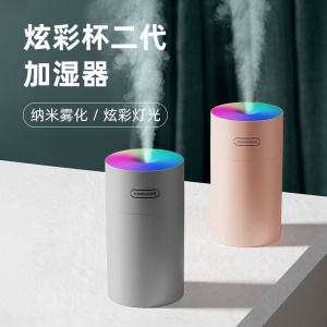 USB diffuseur de senteur et Humidificateur d'air portable è veilleuse led colorée