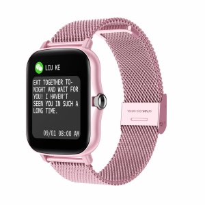 Montre intelligente surveillance de la fréquence cardiaque et de la pression artérielle 1,7 pouces HD