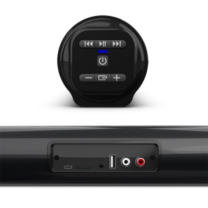 Haut-parleur Bluetooth Cylindrique en métal télécommandé
