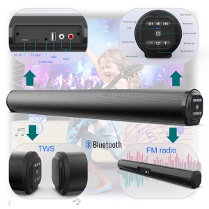 Haut-parleur Bluetooth Cylindrique en métal télécommandé