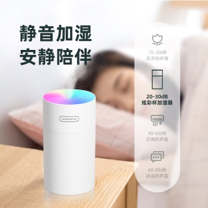 USB diffuseur de senteur et Humidificateur d'air portable è veilleuse led colorée