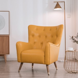 Canapé-fauteuil en cuir artificiel PU et éponge