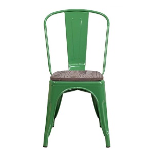 Chaise en fer et bois massif