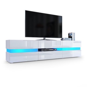 Meuble TV durable avec lumière LED