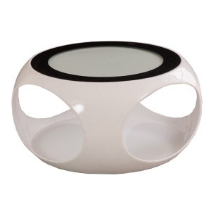 Ensemble de table en verre trempéet et chaise éponge