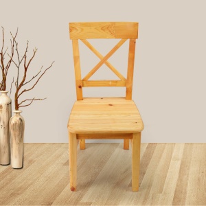 Chaise de salle à manger en bois massif durable